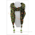 New Design Leopard jewelry scarf With 6 Colors bufanda infinito bufanda by Real Fashion